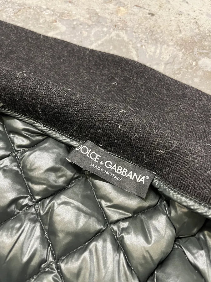 2010s Dolce & Gabbana Dark Green Extra Puffer Jacket ksQbDuP 8