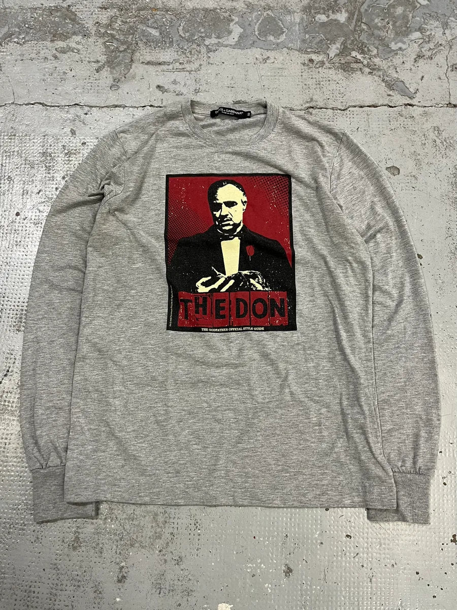2010s Dolce & Gabbana Don Corleone Grey Longsleeve CYVJcTZ 0