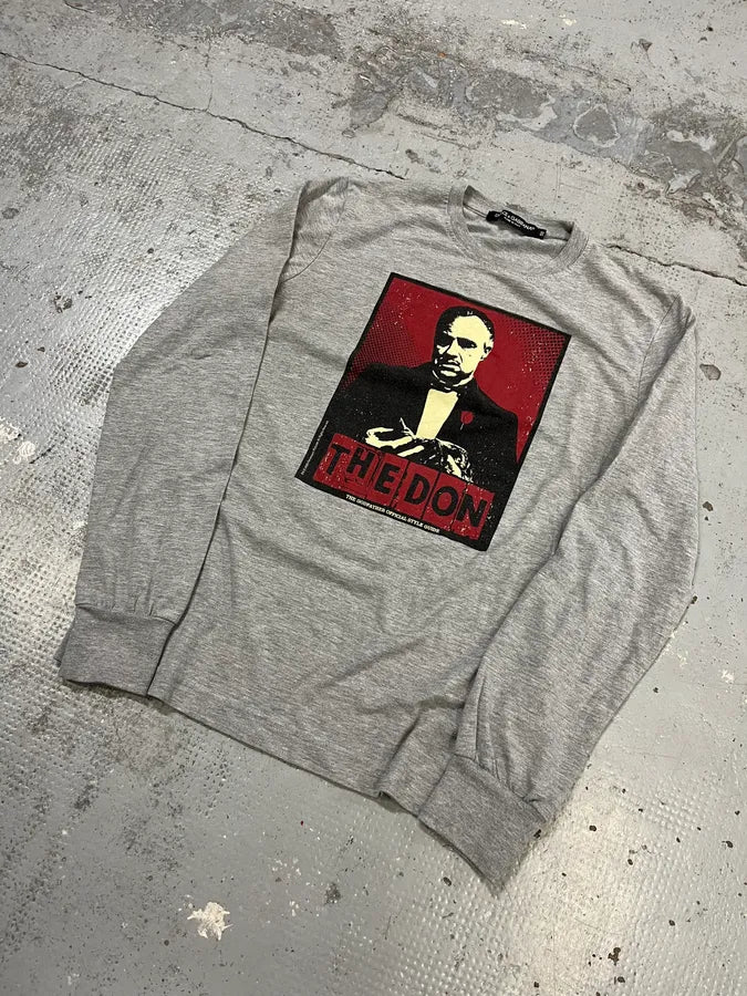 2010s Dolce & Gabbana Don Corleone Grey Longsleeve CYVJcTZ 3