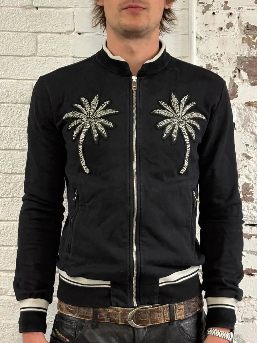 2010s Dolce & Gabbana Embroidered Palm Black Jacket kHfdslz 1