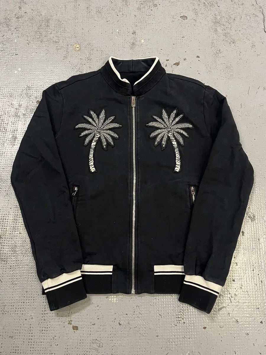 2010s Dolce & Gabbana Embroidered Palm Black Jacket kHfdslz 3