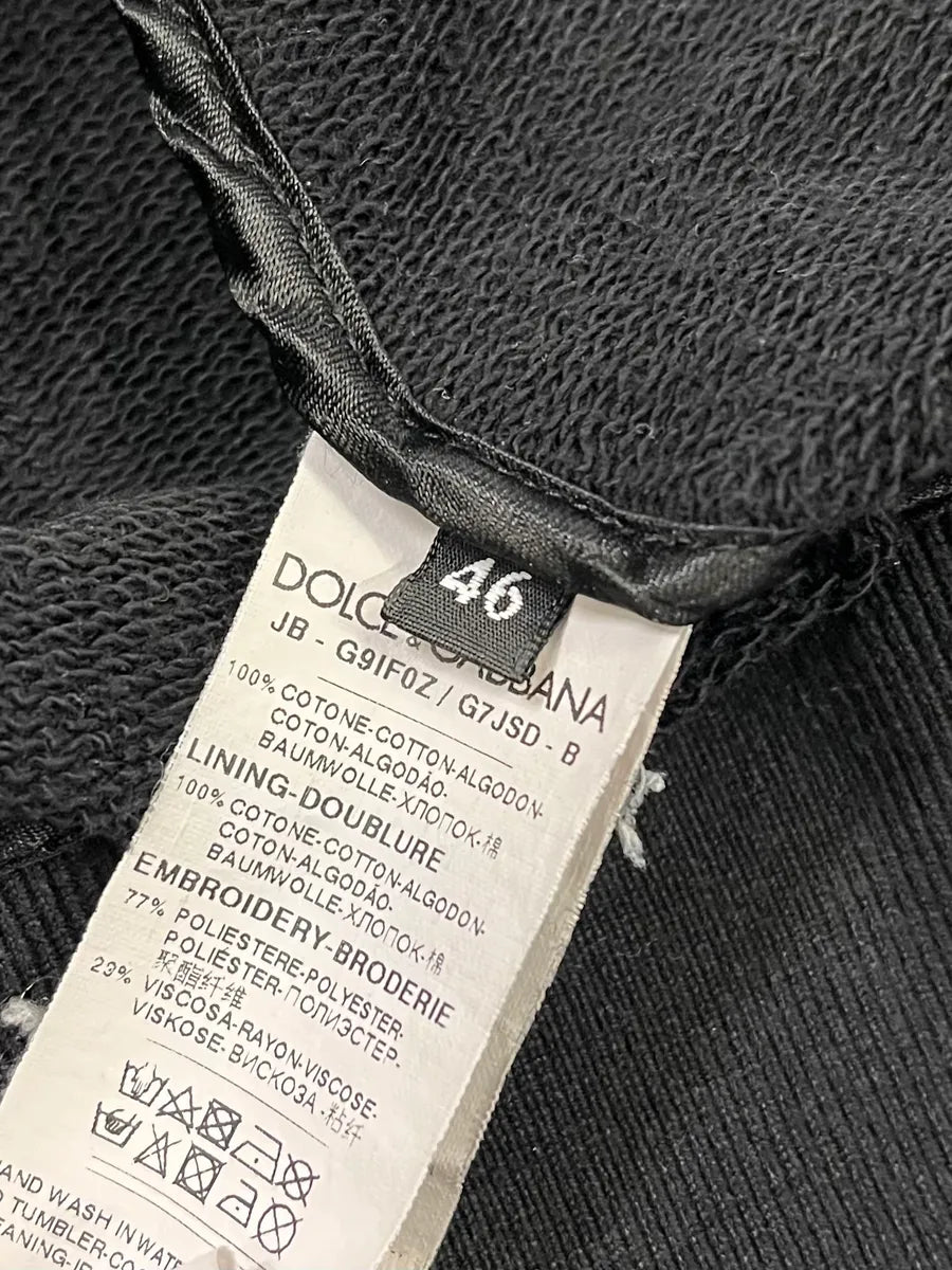 2010s Dolce & Gabbana Embroidered Palm Black Jacket kHfdslz 8