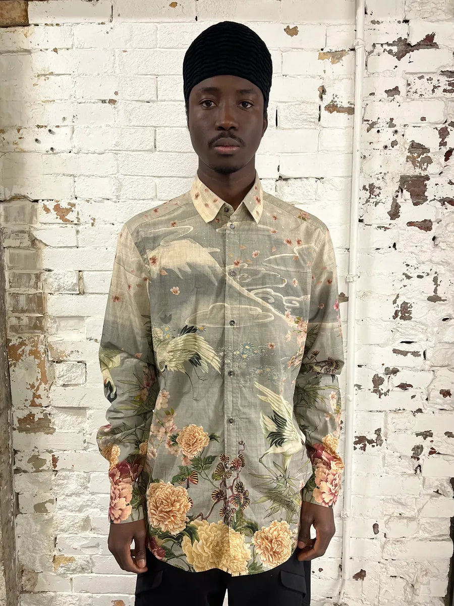 2010s Dolce & Gabbana Floral Print Fantasy Shirt UkLSlBV 0