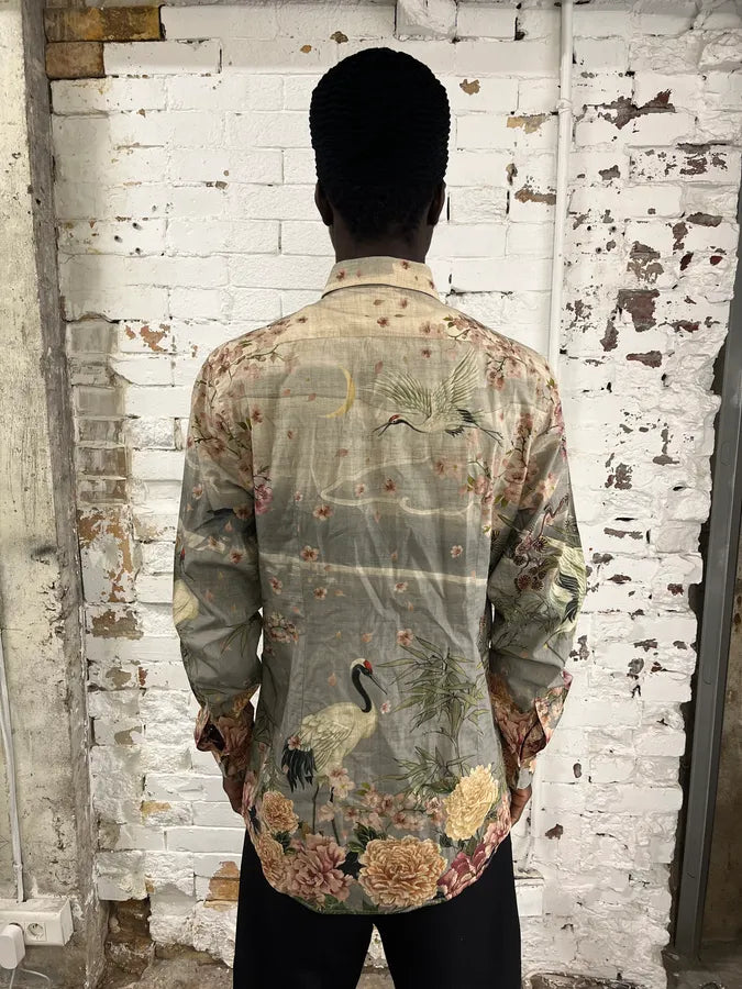 2010s Dolce & Gabbana Floral Print Fantasy Shirt UkLSlBV 1