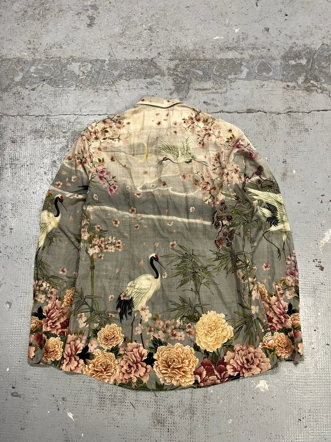 2010s Dolce & Gabbana Floral Print Fantasy Shirt UkLSlBV 6