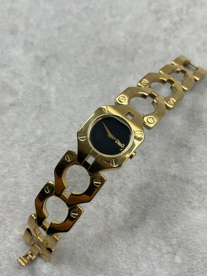 2010s Dolce & Gabbana Gold Metal Link Watch xiZJeWH 5