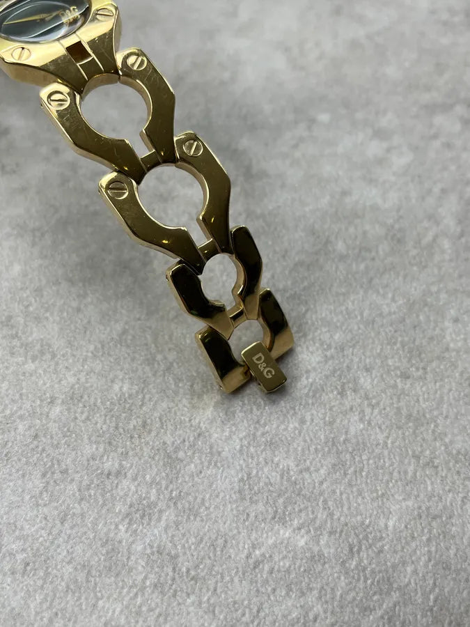 2010s Dolce & Gabbana Gold Metal Link Watch xiZJeWH 6