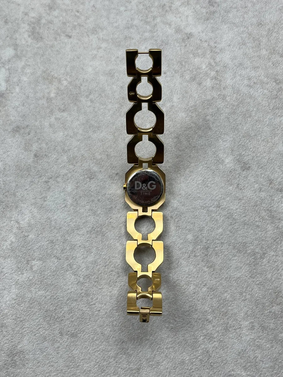 2010s Dolce & Gabbana Gold Metal Link Watch xiZJeWH 7