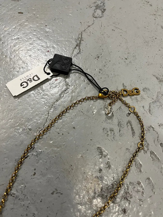 2010s Dolce & Gabbana Gold Metal Multi-Charm Necklace nNhjvlv 3