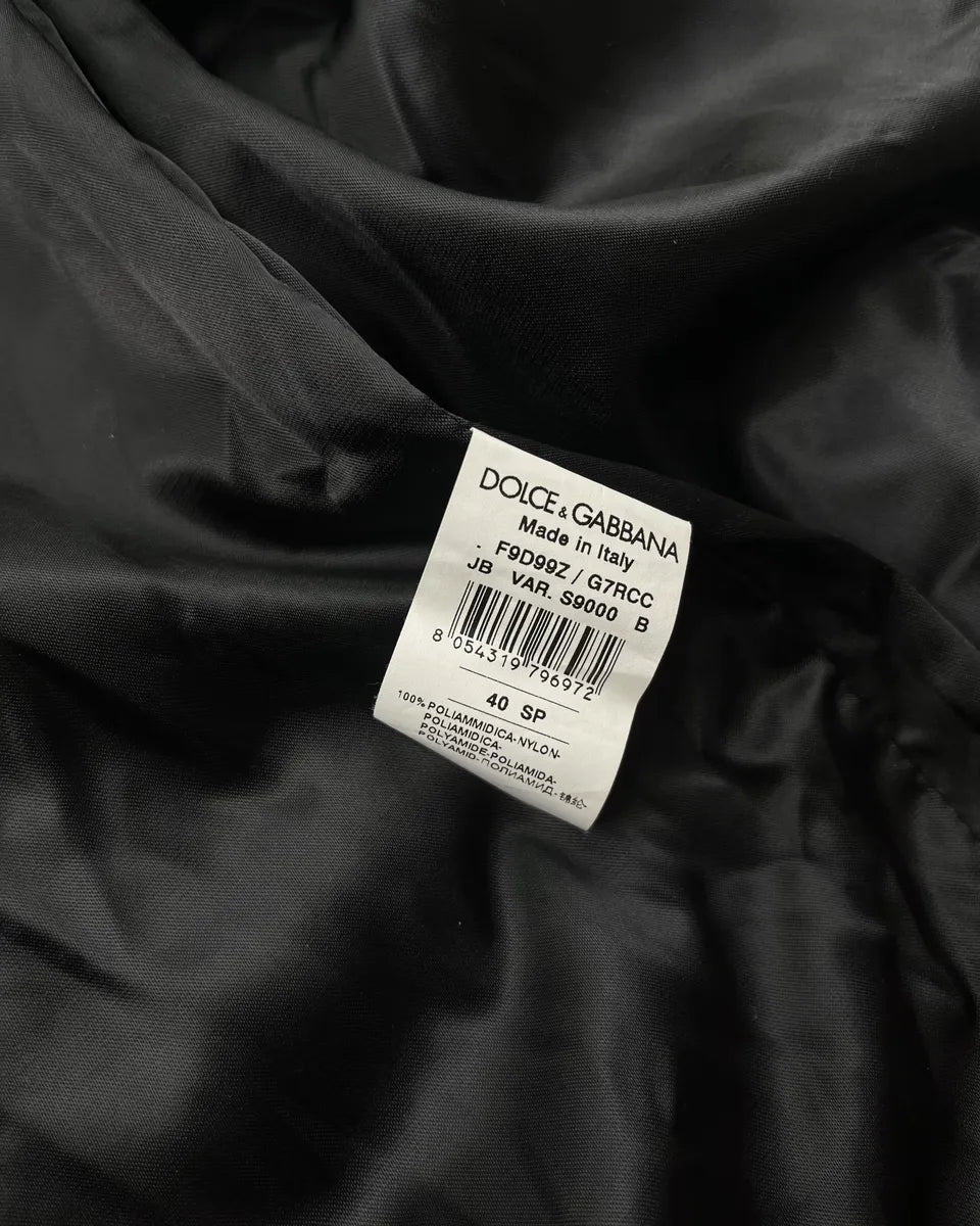 2010s Dolce & Gabbana Gold Nylon Embroidered Tiger Track Bomber Jacket vlRLnVm 10