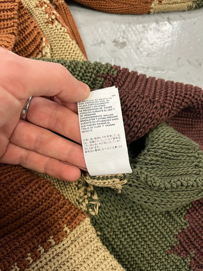 2010s Dolce & Gabbana Green & Brown Abstract Knit Sweater dRZDxMg 10