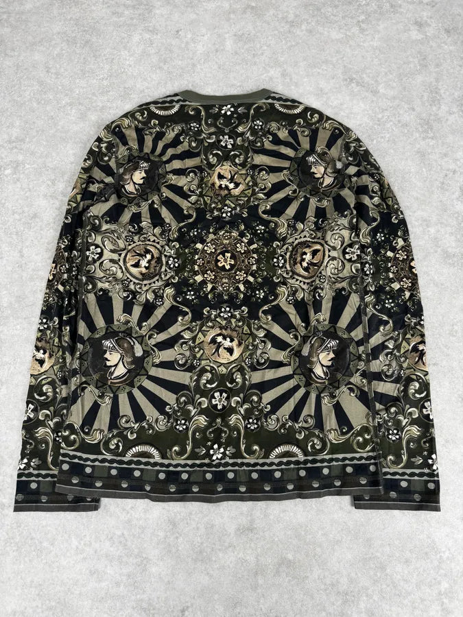 2010s Dolce & Gabbana Green Fantasy World Henley Longsleeve UMOLNFa 3