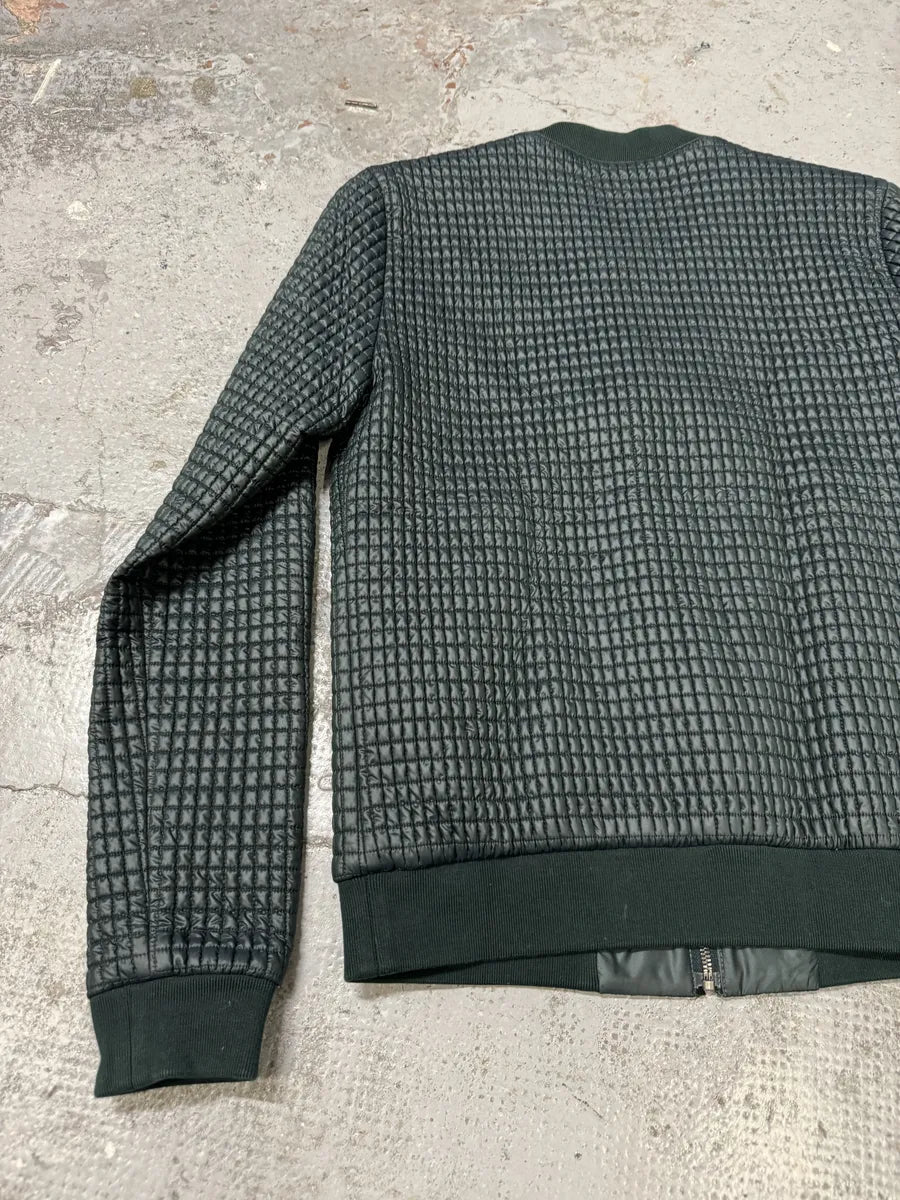 2010s Dolce & Gabbana Green Quilted Full Zip Bomber Jacket gyczRNp 8