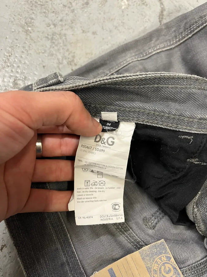 2010s Dolce & Gabbana Grey Denim Jeans yjCIbtr 12