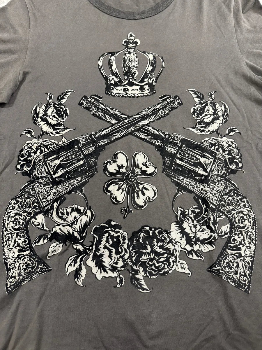 2010s Dolce & Gabbana Grey Gun T-Shirt UcJqASQ 4