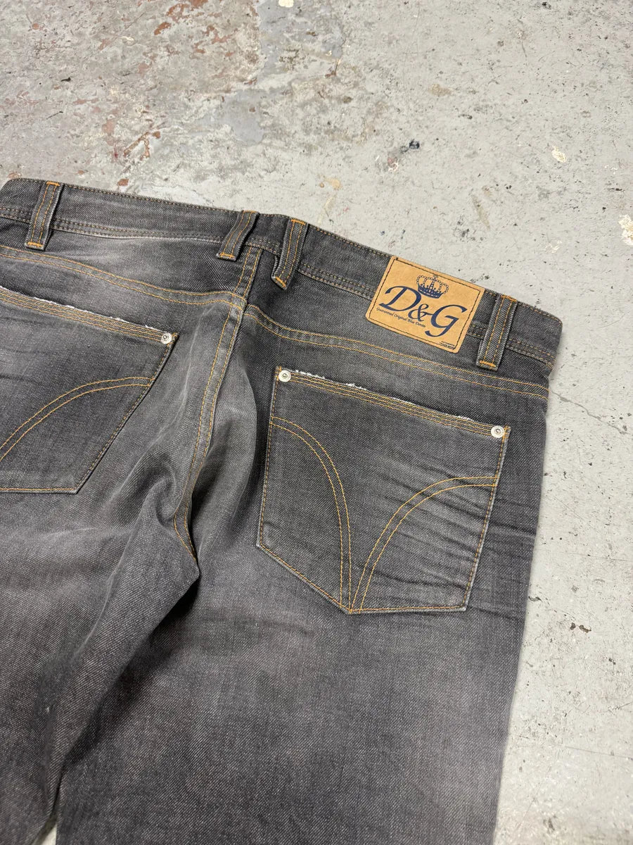 2010s Dolce & Gabbana Grey Large Denim Jeans oifrVhU 10