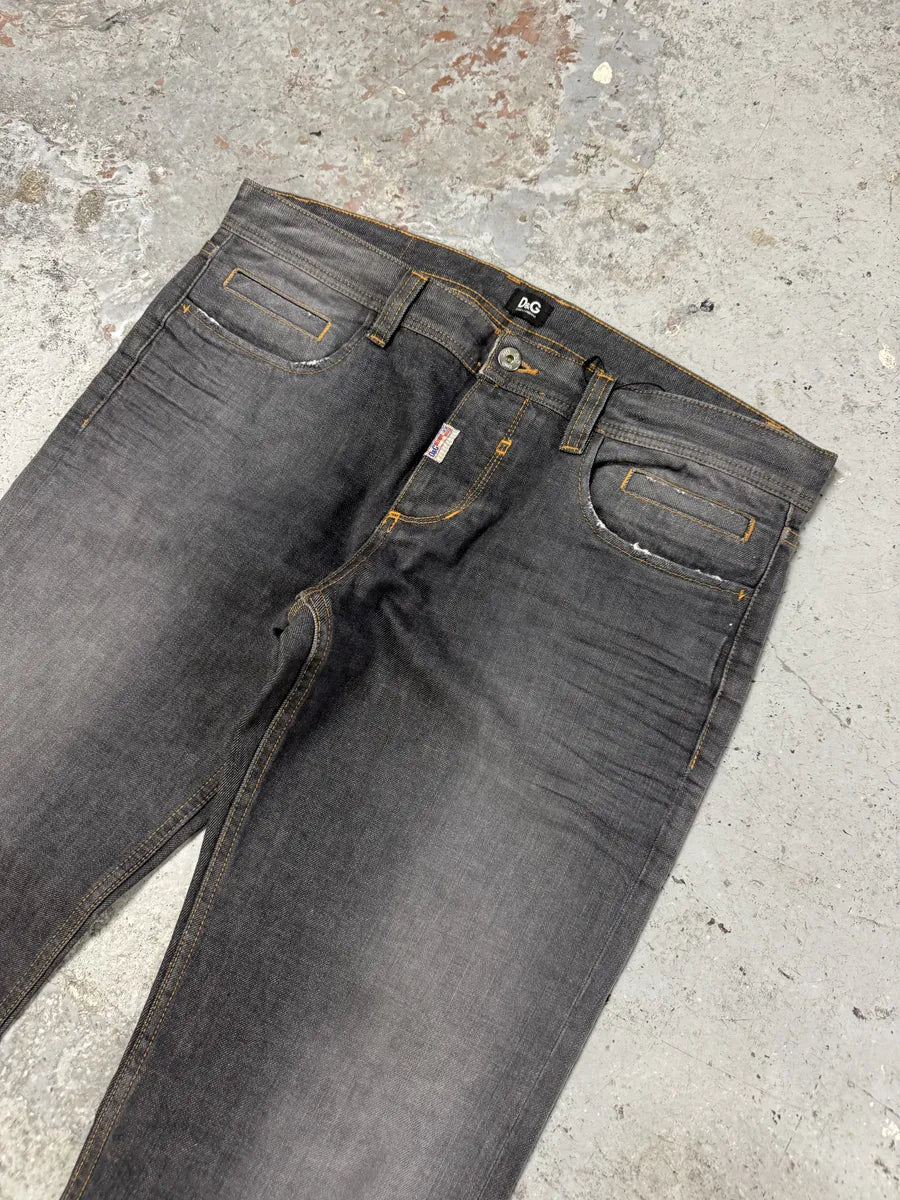 2010s Dolce & Gabbana Grey Large Denim Jeans oifrVhU 7