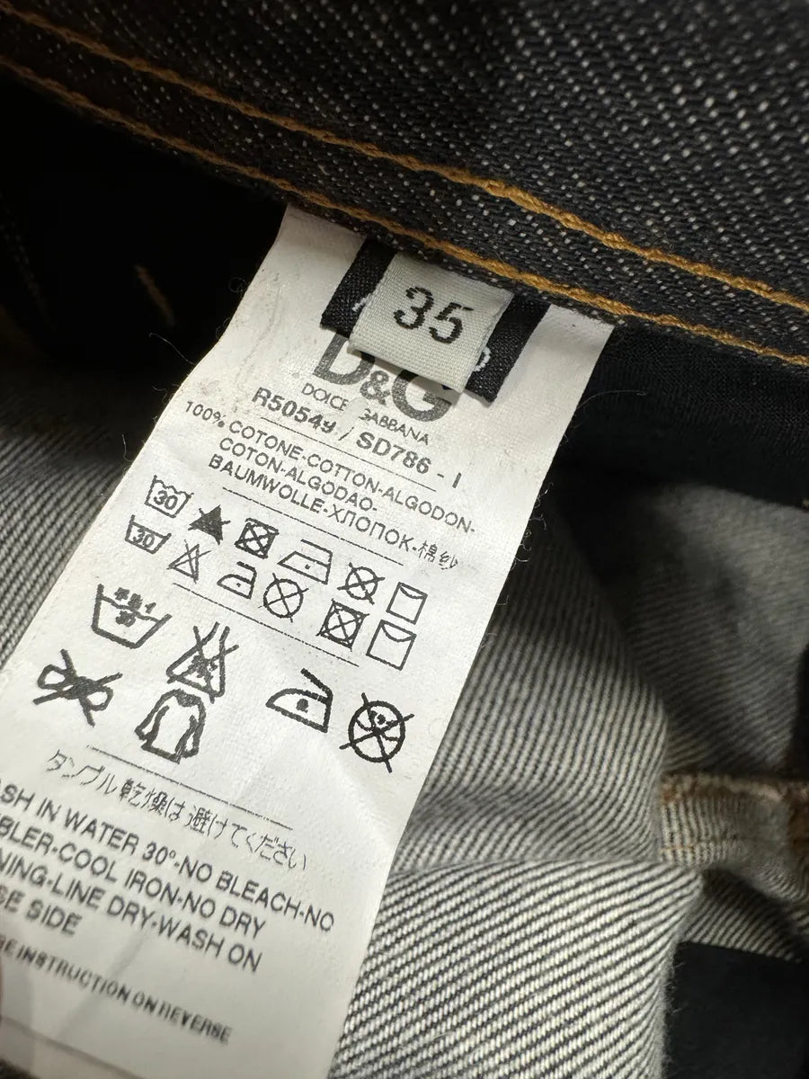 2010s Dolce & Gabbana Grey Large Denim Jeans oifrVhU 8