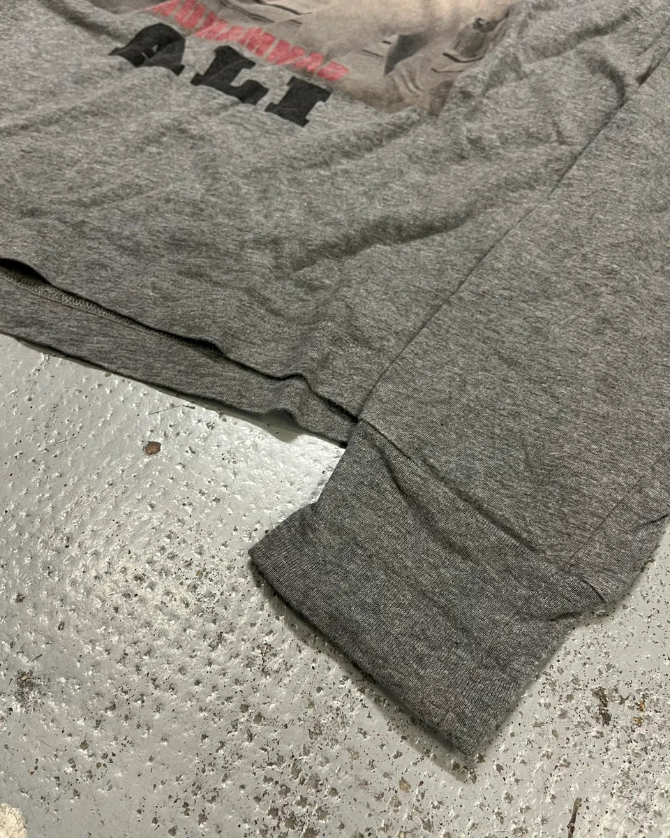 2010s Dolce & Gabbana Grey Muhammad Ali Graphic Hoodie T-Shirt ypdvjwH 6
