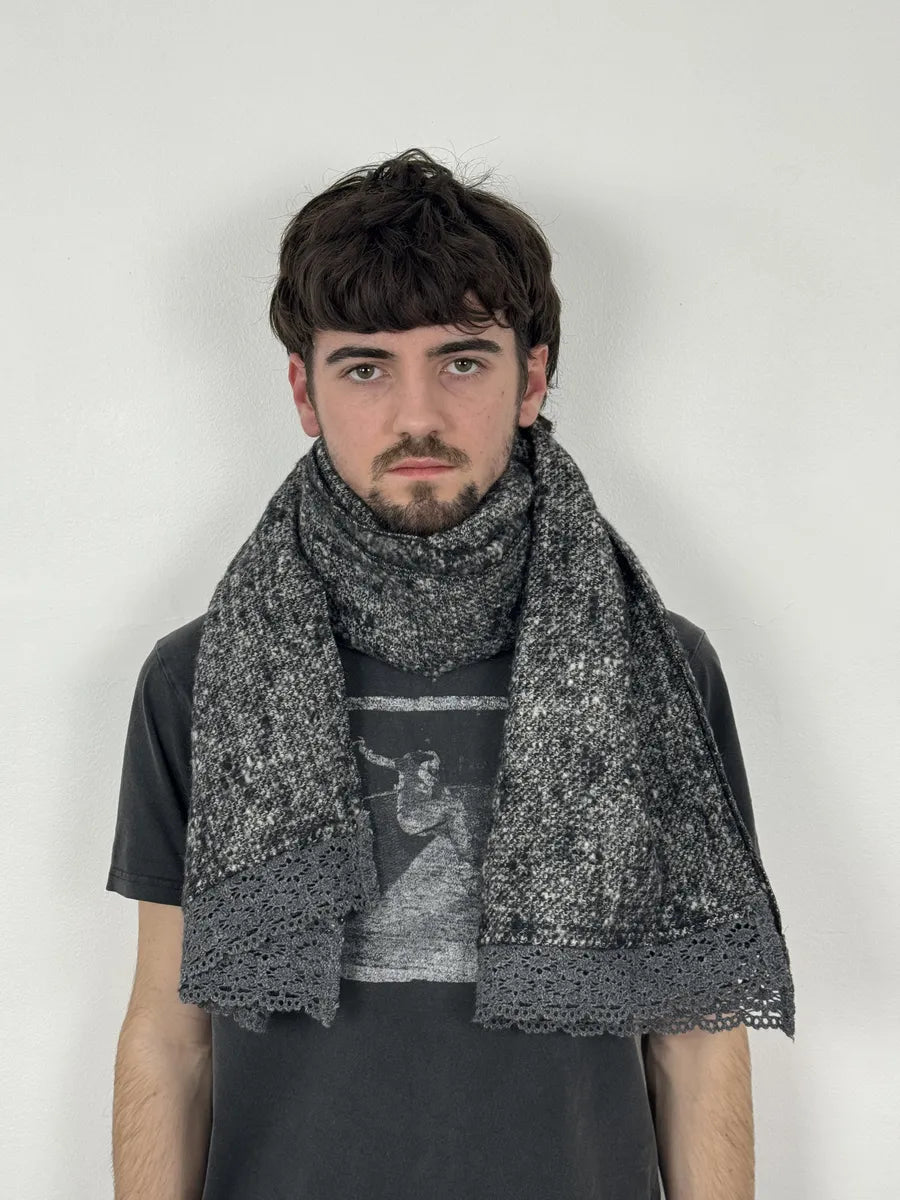 2010s Dolce & Gabbana Grey Reversible Scarf VSGSowg 0