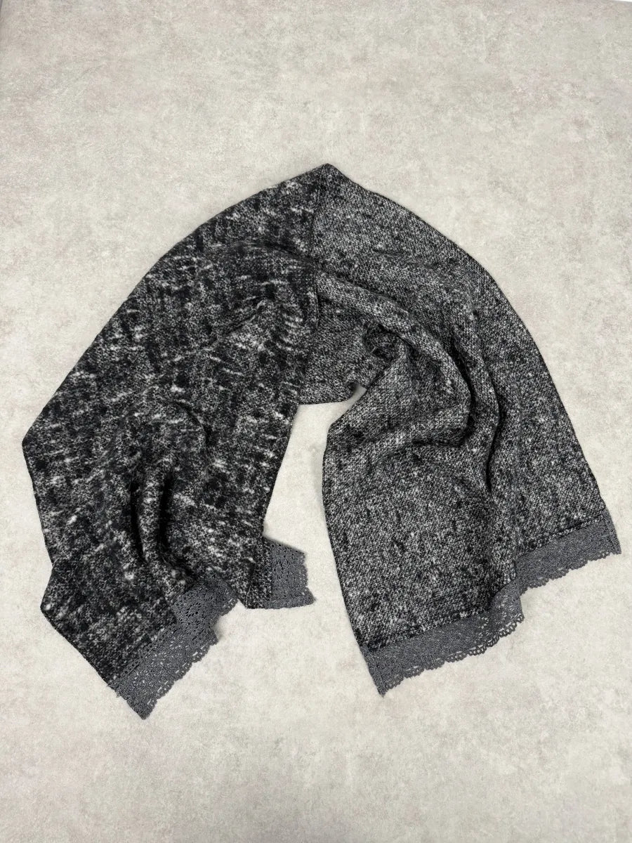2010s Dolce & Gabbana Grey Reversible Scarf VSGSowg 1