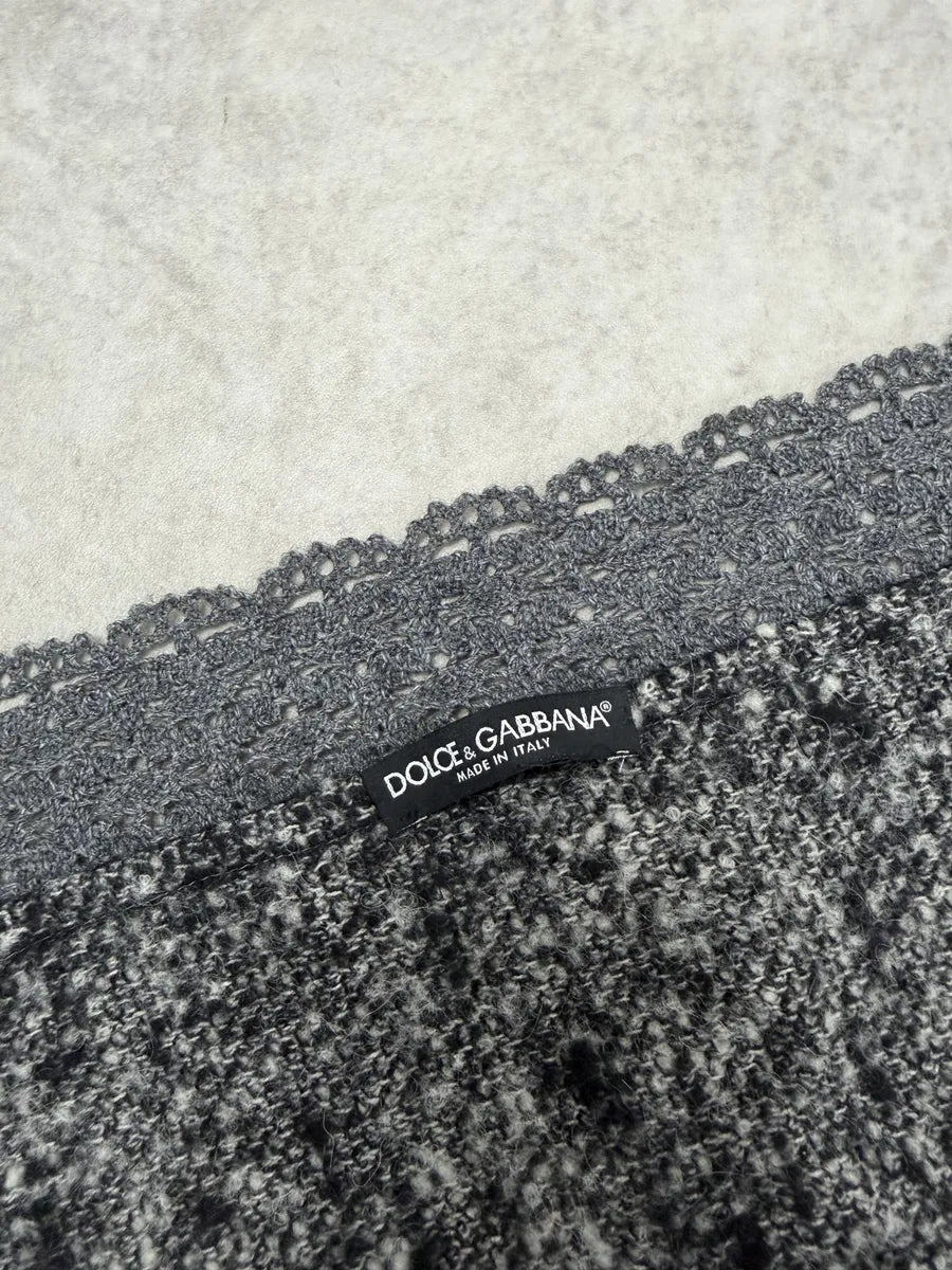 2010s Dolce & Gabbana Grey Reversible Scarf VSGSowg 4