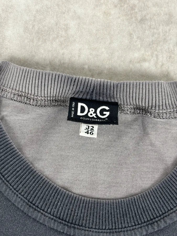 2010s Dolce & Gabbana Grey Shadow Elvis Photography T-Shirt gPtLFDe 7