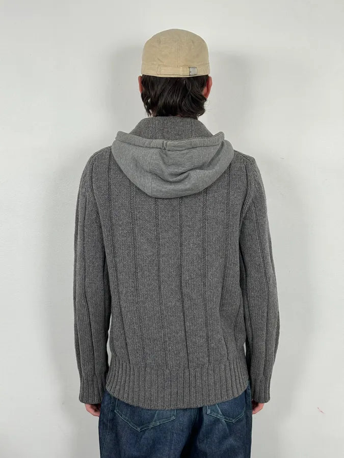 2010s Dolce & Gabbana Grey Wool Zip-up Hoodie PyRXOZB 2