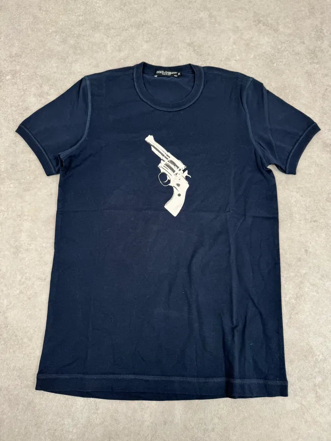 2010s Dolce & Gabbana Gun Navy T-Shirt StrRpAN 3