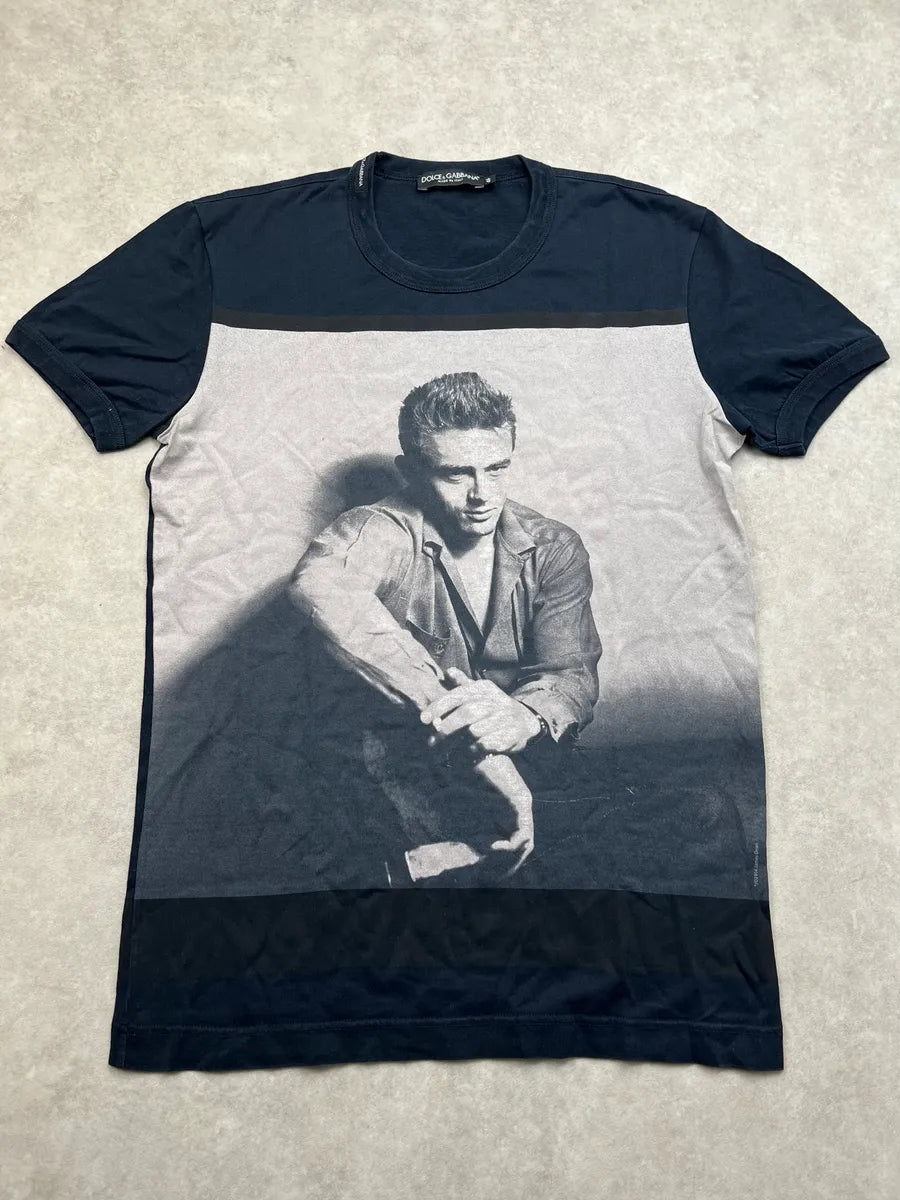2010s Dolce & Gabbana James Dean Black T-Shirt SRbVEVH 2