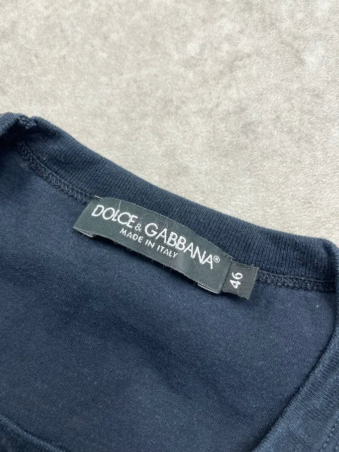 2010s Dolce & Gabbana James Dean Black T-Shirt SRbVEVH 8