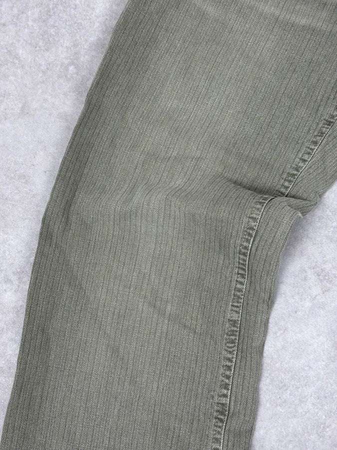 2000s Dolce & Gabbana Khaki Green Straight Cozy Pants tILOQZk 9
