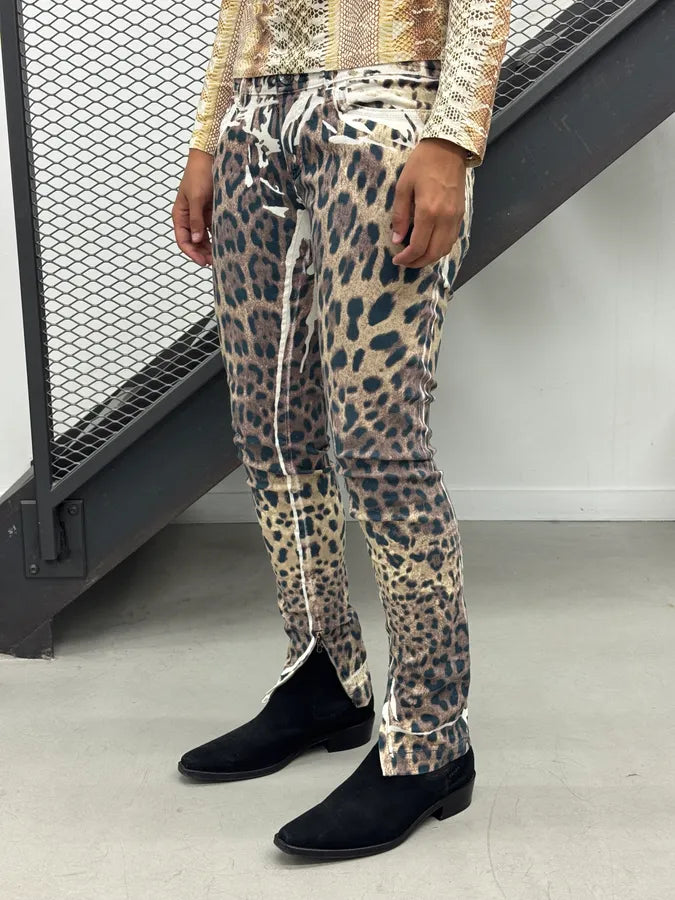 2010s Dolce & Gabbana Leopard Beige Skinny Jeans PDNGJfT 1