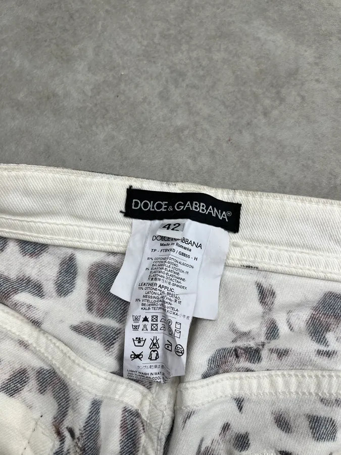 2010s Dolce & Gabbana Leopard Beige Skinny Jeans PDNGJfT 11