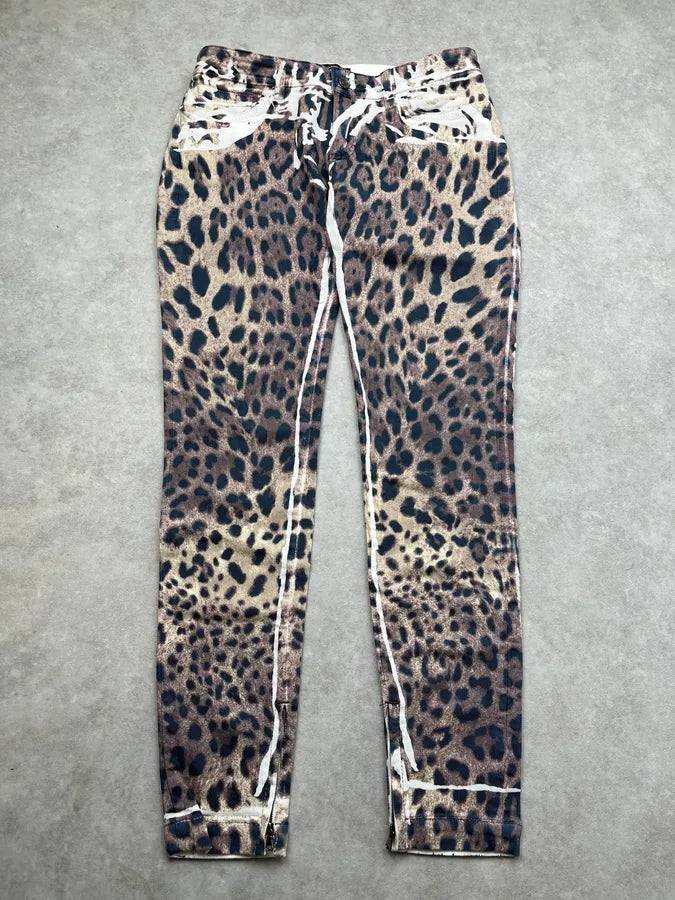 2010s Dolce & Gabbana Leopard Beige Skinny Jeans PDNGJfT 4