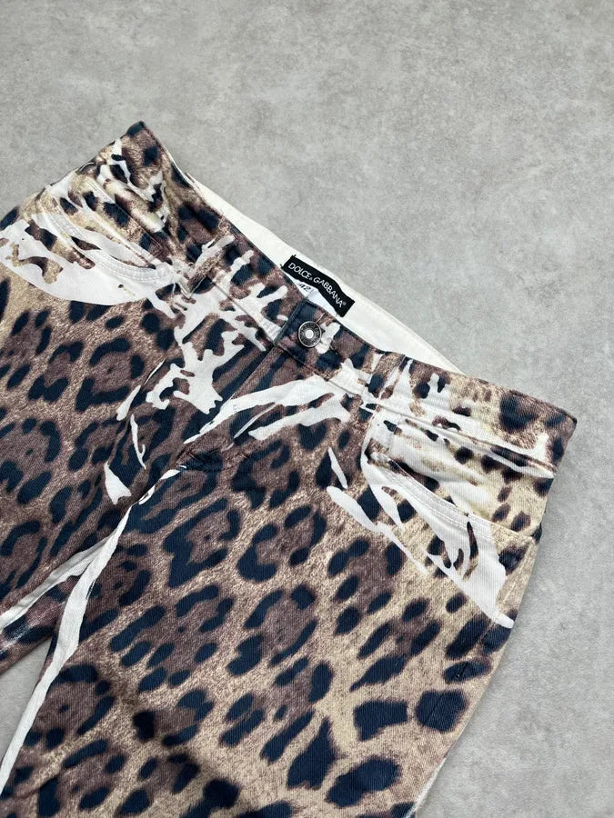 2010s Dolce & Gabbana Leopard Beige Skinny Jeans PDNGJfT 5