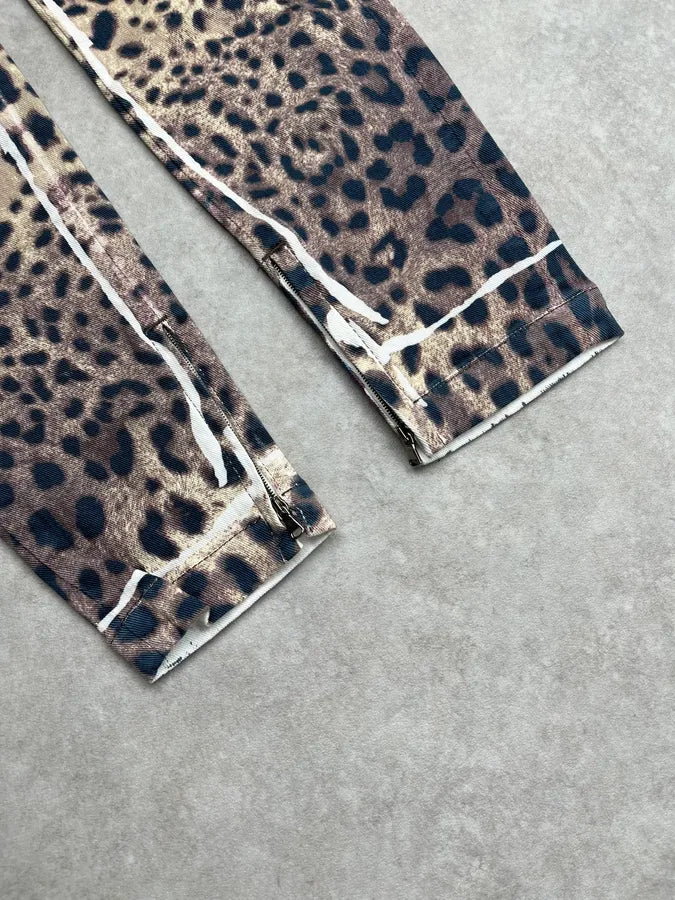 2010s Dolce & Gabbana Leopard Beige Skinny Jeans PDNGJfT 6