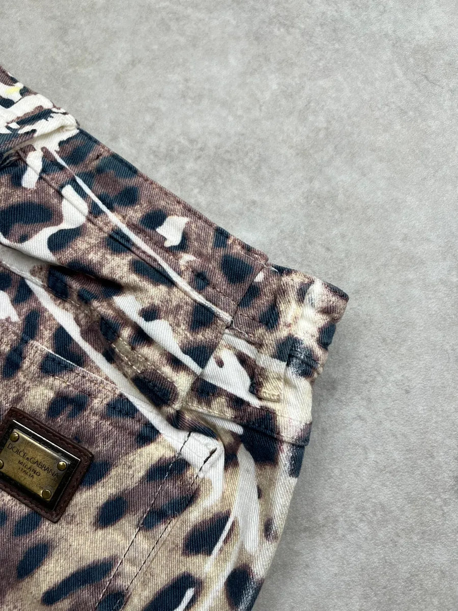2010s Dolce & Gabbana Leopard Beige Skinny Jeans PDNGJfT 8