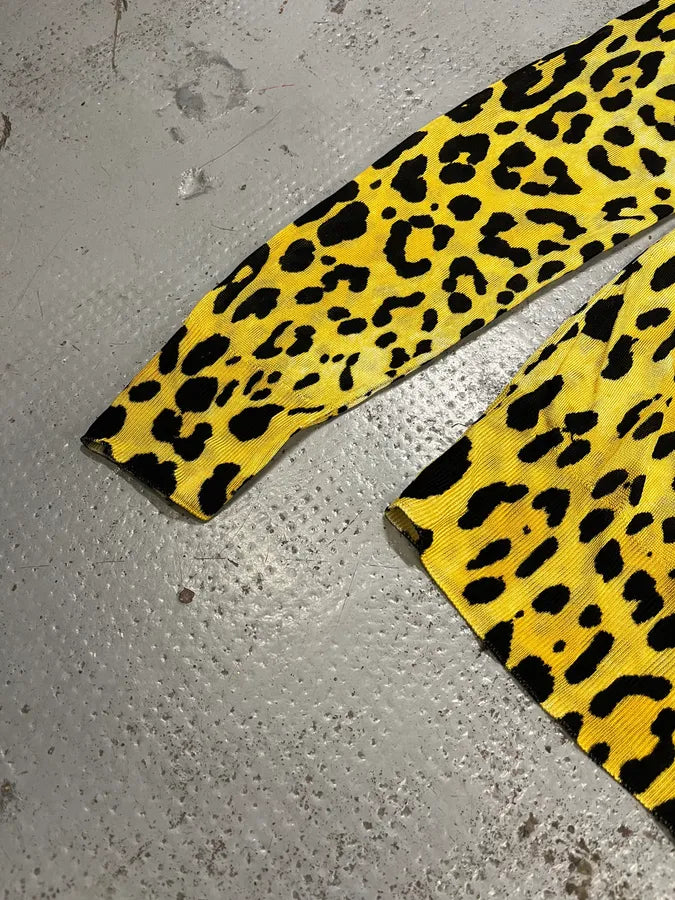 2010s Dolce & Gabbana Leopard Black & Yellow Cardigan FNAEPbb 5