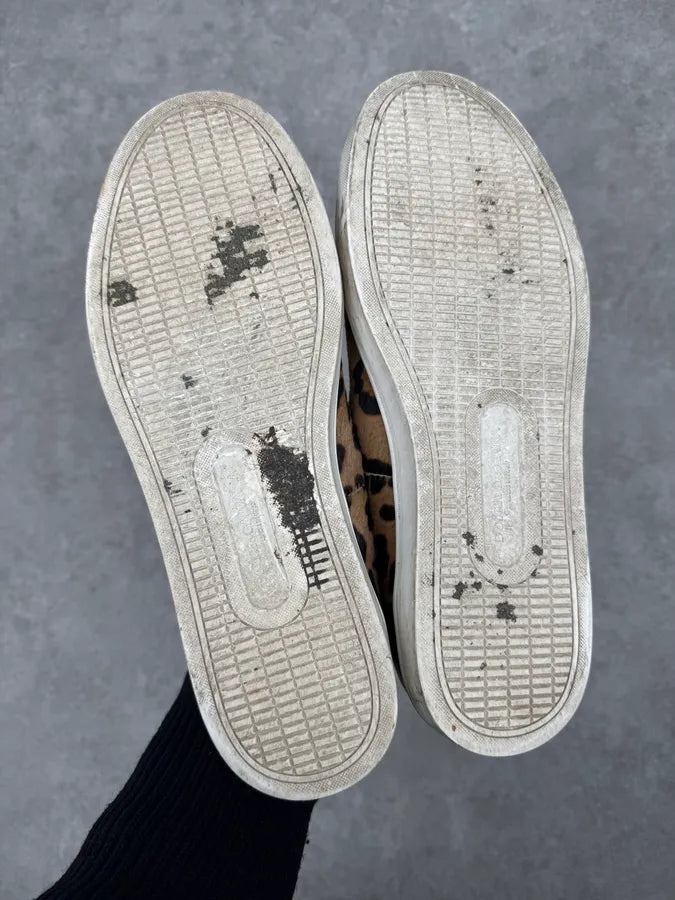 2010s Dolce & Gabbana Leopard Fur Slip-On Shoes QfcFqhs 4