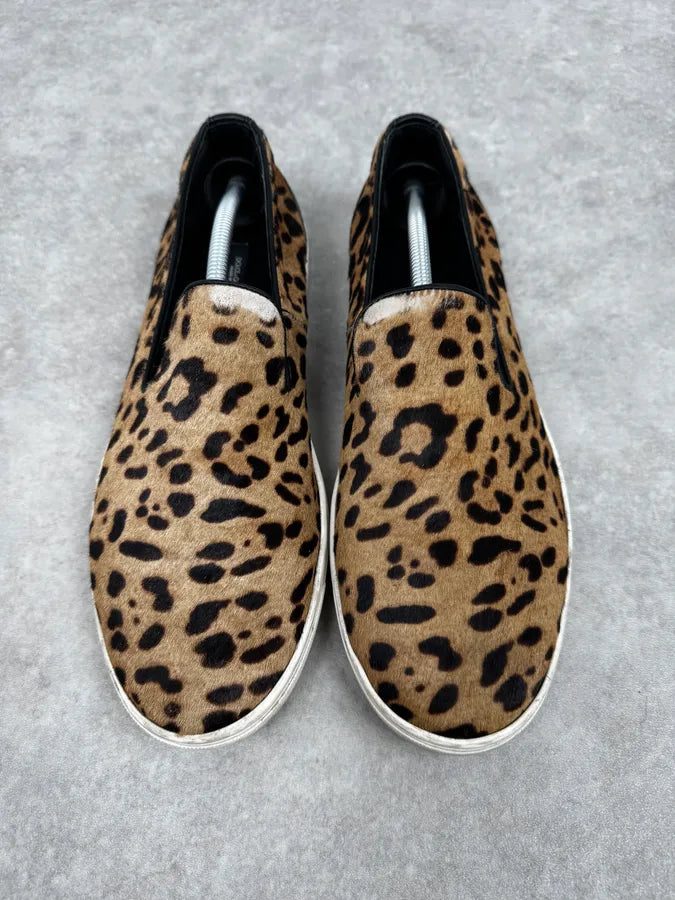 2010s Dolce & Gabbana Leopard Fur Slip-On Shoes QfcFqhs 1