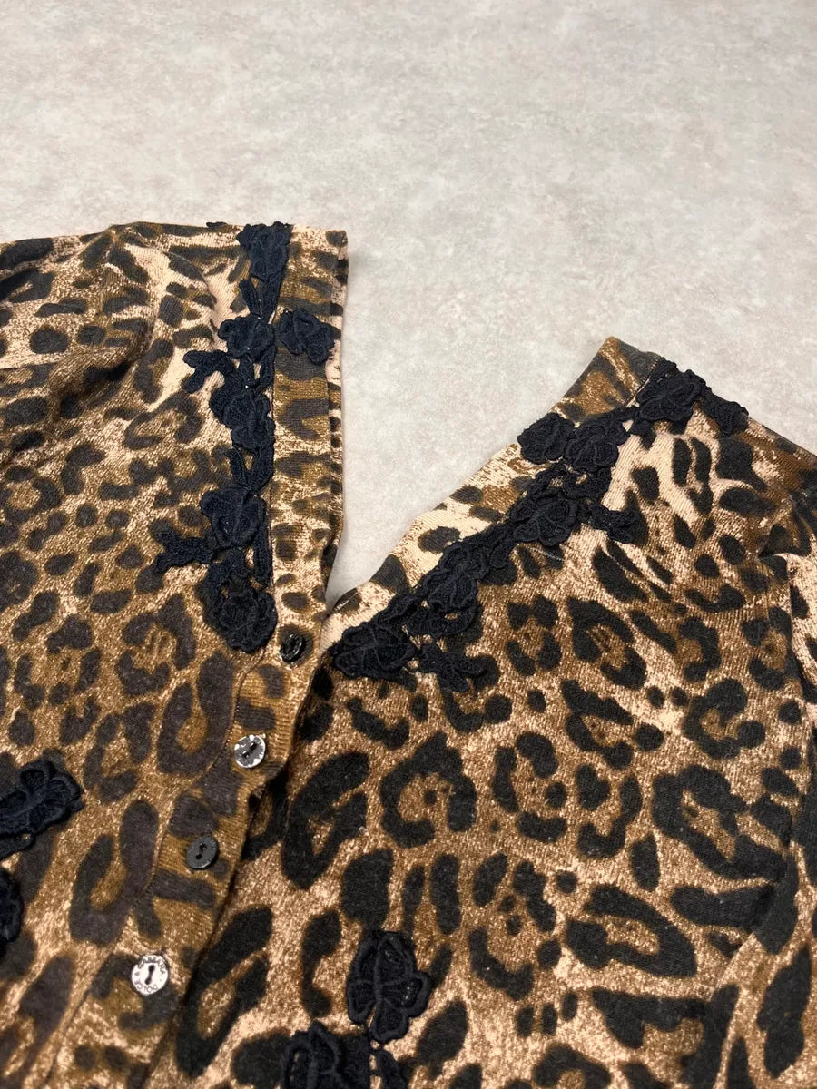 2010s Dolce & Gabbana Leopard Print Cardigan kEuWiih 4