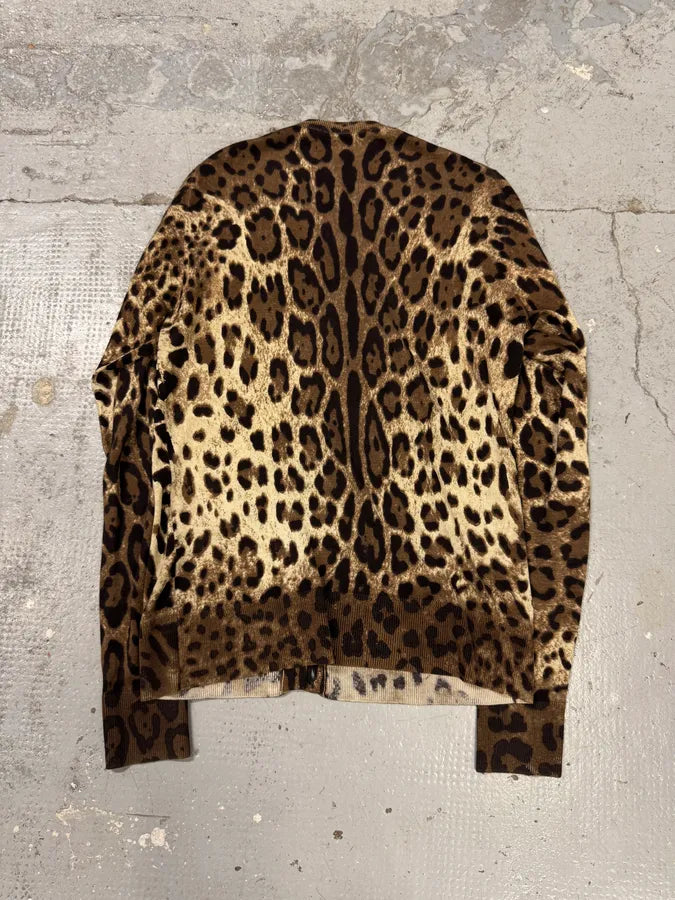 2010s Dolce & Gabbana Leopard Print Cardigan xPBVUxi 1