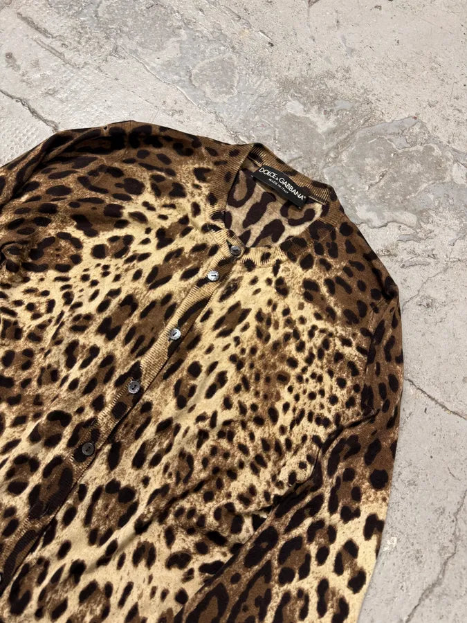 2010s Dolce & Gabbana Leopard Print Cardigan xPBVUxi 2
