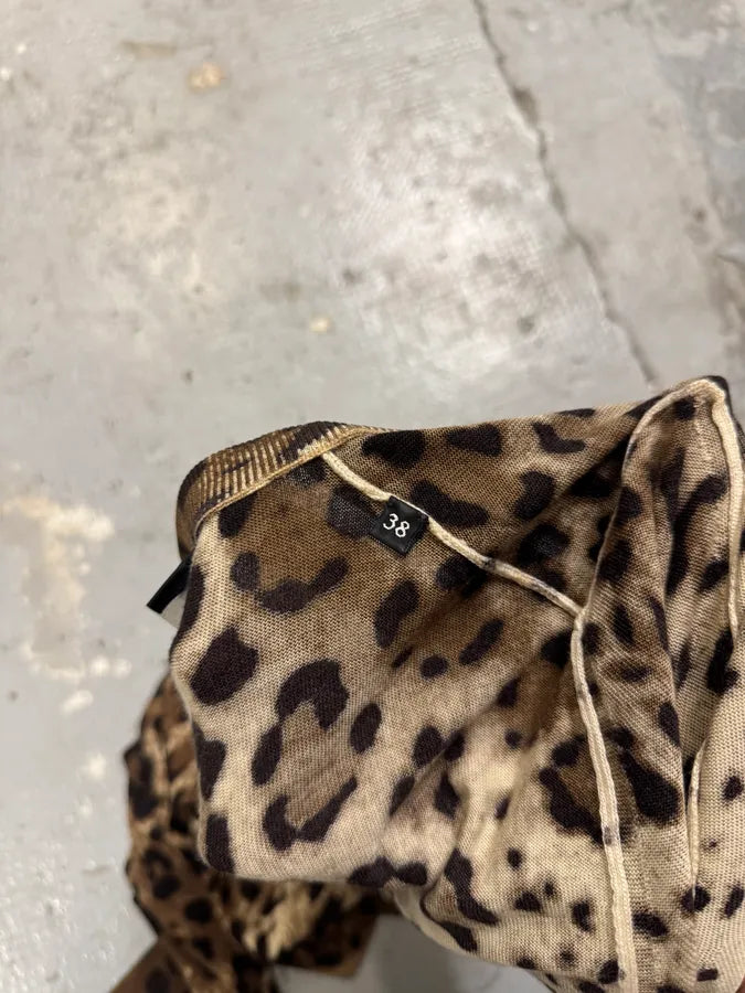 2010s Dolce & Gabbana Leopard Print Cardigan xPBVUxi 3