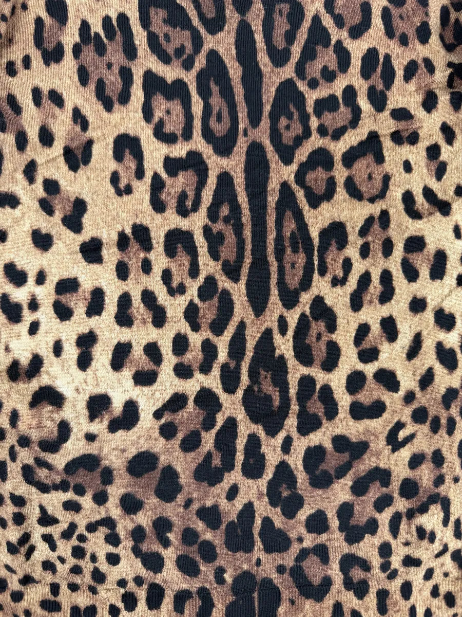 2010s Dolce & Gabbana Leopard Print V Neck Wool Sweater CDhYdoA 4