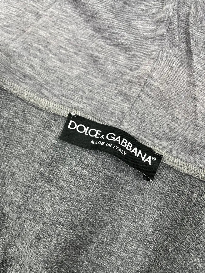 2010s Dolce & Gabbana Logo Patch Grey Zip-Up Hoodie xPeJkrP 9