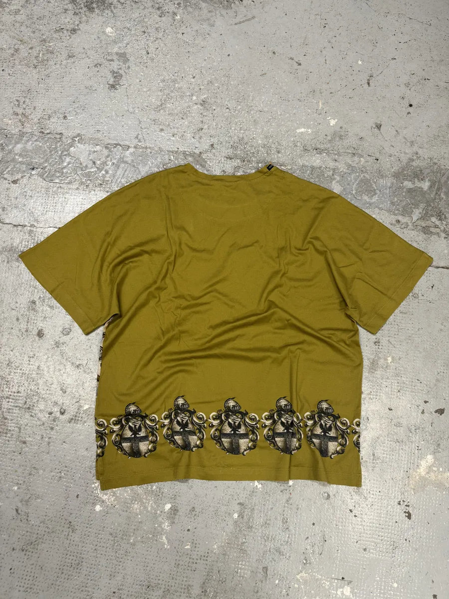 2010s Dolce & Gabbana Mustard Knight Armure T-Shirt exhFVoc 4