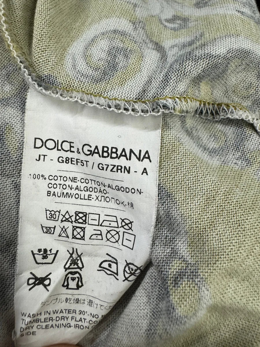 2010s Dolce & Gabbana Mustard Knight Armure T-Shirt exhFVoc 8