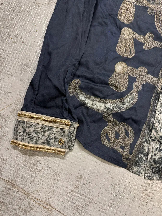 2010s Dolce & Gabbana Naval Officer Trompe L’oeil Shirt hjIPJuq 4